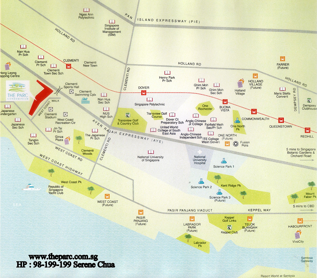 The-Parc-condomimium-location-map