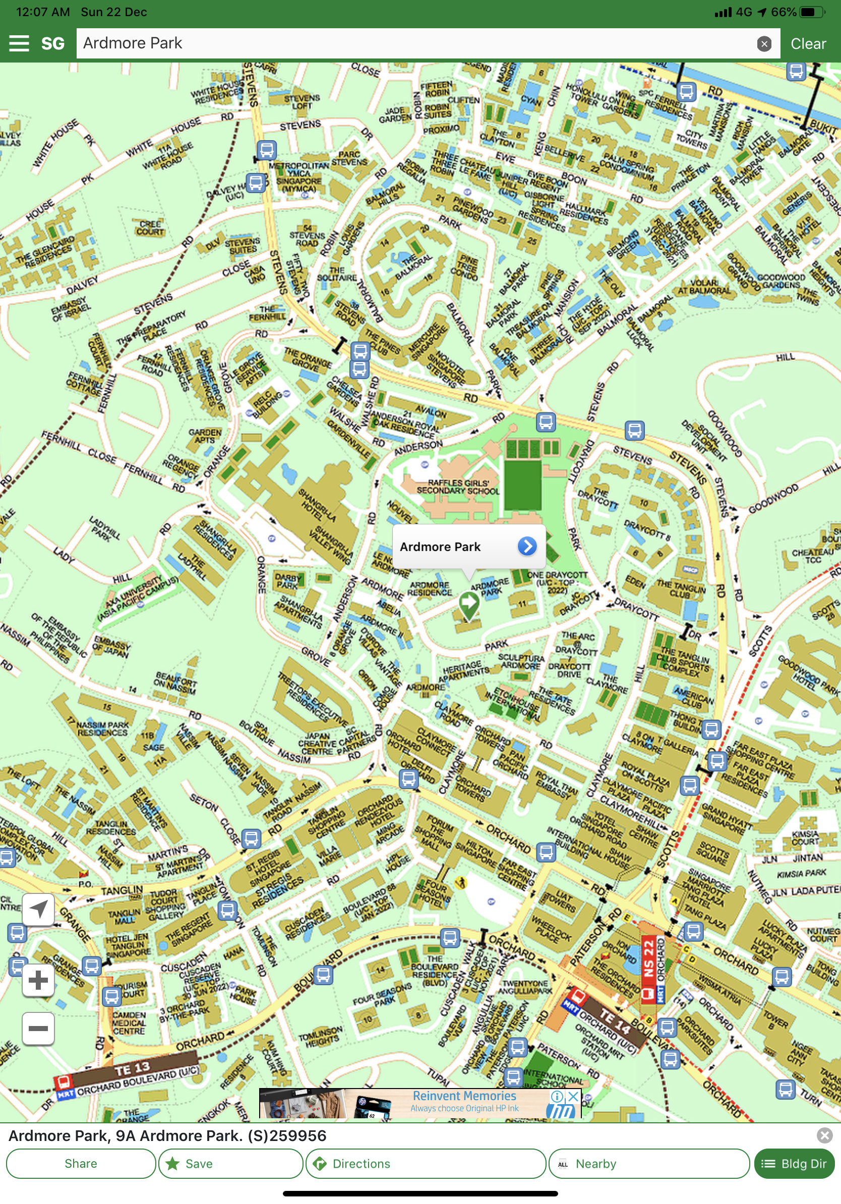 Ardmore Park Map 1